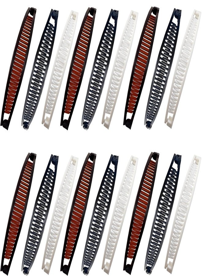 ROYHOO 18PCS Banana Clip Hair Accessory - Clincher Combs, Fishtail Ponytail Clips, Lady Fish Shape Clamps for Long Hair - Image 1